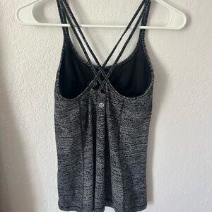 lululemon athletica Black Marled Double-Strap Camisole
